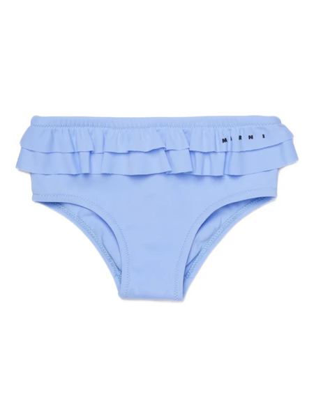  Marni Kids Ruffled Bikini Bottoms - Blue 