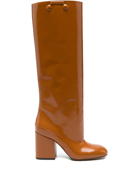  Marni Knee-high Patent Boots - Brown 