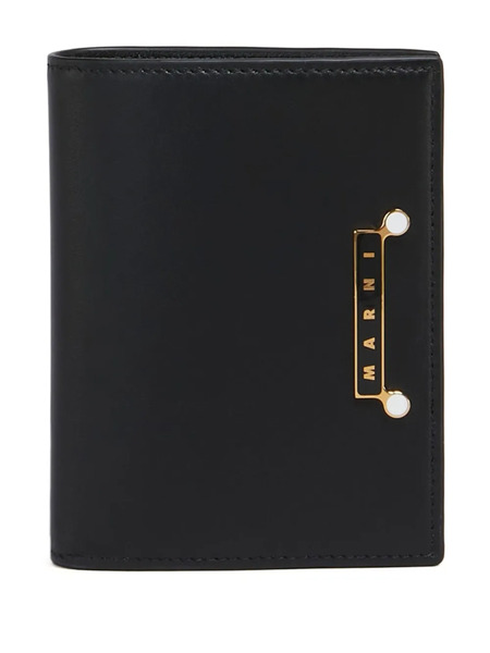  Marni Leather Bifold Wallet - Black 