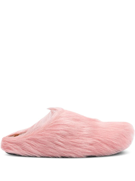  Marni Leather Flat Mules - Pink 