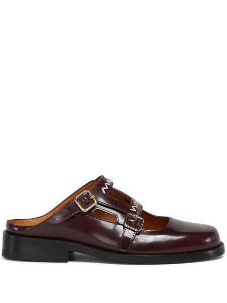  Marni Leather Mules - Red 