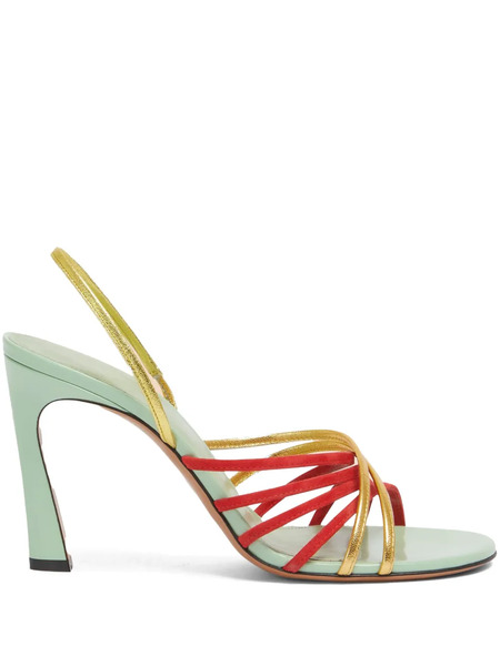  Marni Leather New Wave Sandals - Red 