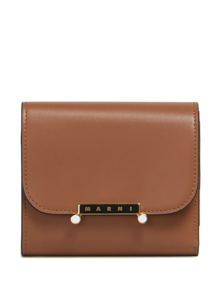  Marni Leather Wallet - Brown 