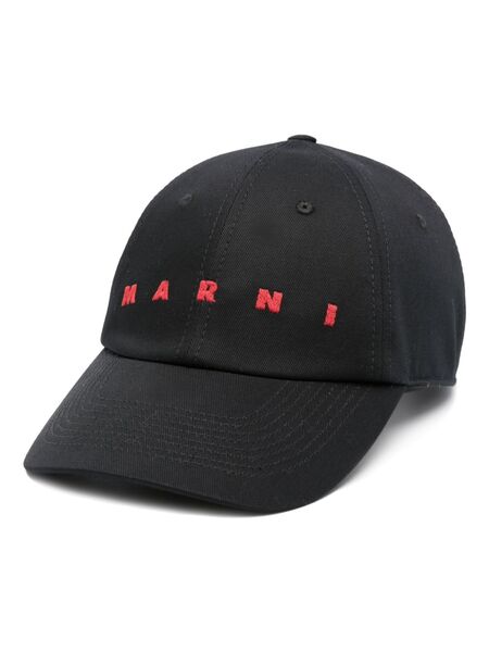  Marni Logo-embroidered Baseball Cap - Black 