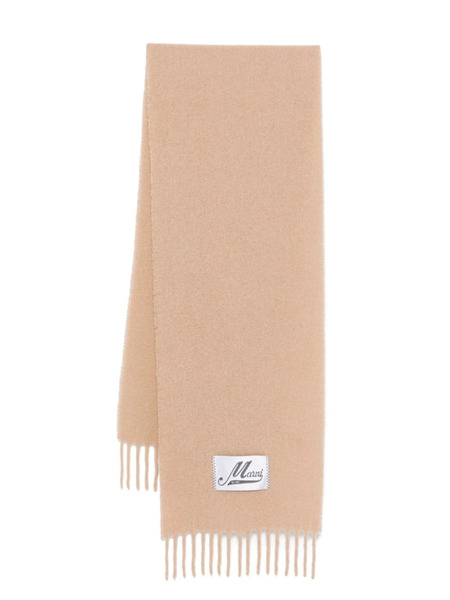  Marni Logo-patch Scarf - Neutrals 