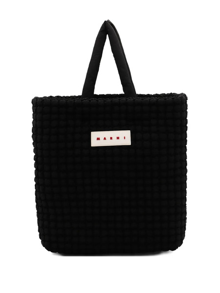  Marni Logo-patch Tote Bag - Black 