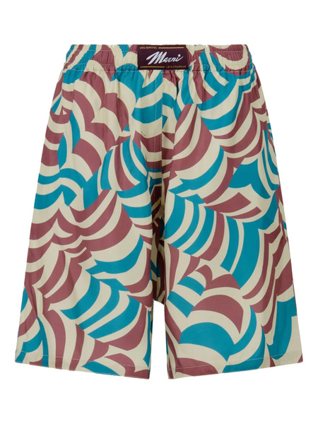  Marni Logo Swim Shorts - Neutrals 