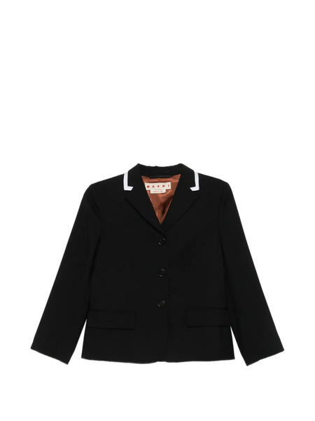  Marni Long Sleeve Wool Jacket - Grey 