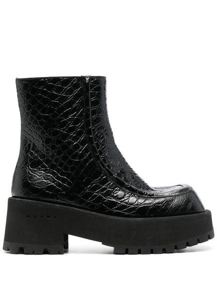  Marni 65mm Chunky Chelsea Boots - Black 