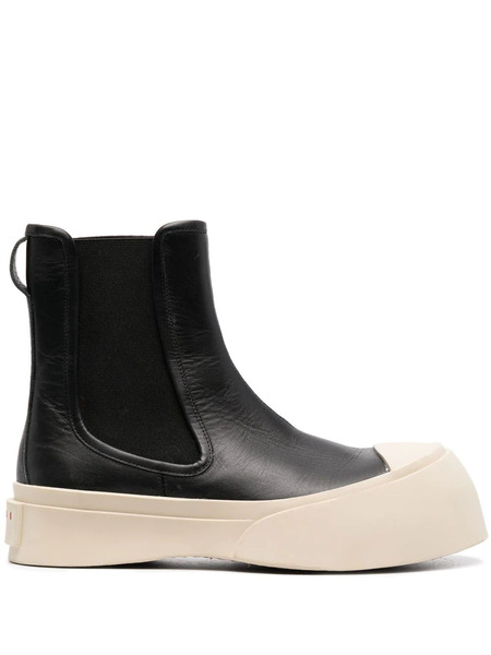  Marni Pablo Leather Chelsea Boots - Black 