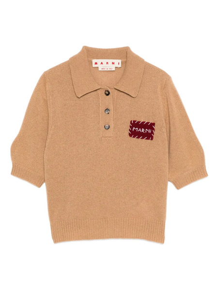  Marni Patch-pocket Polo-neck Top - Neutrals 