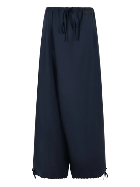  Marni Pleated Drawstring Trousers - Blue 