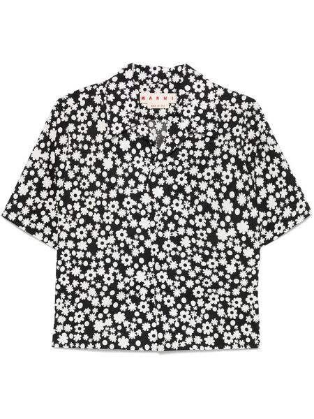  Marni Poplin Shirt - Black 