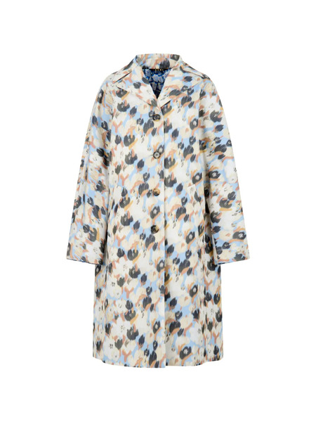  Marni Printed Button Parka Coat - Neutrals 