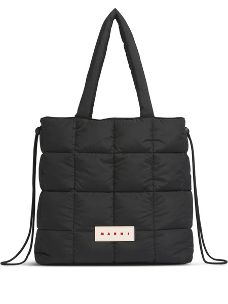  Marni Quilted Tote Bag - Black 