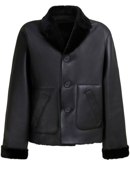  Marni Reversible Shearling Jacket - Black 
