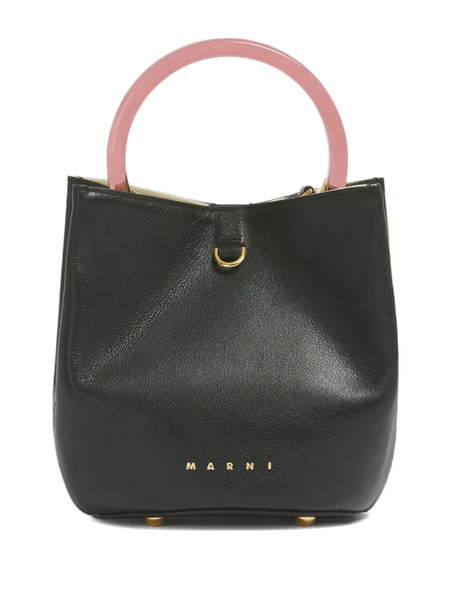  Marni Ring-handle Tote Bag - Black 