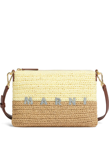  Marni Seaside Colour-block Pouch - Neutrals 