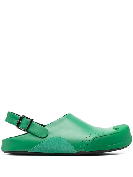  Marni Slingback Round-toe Sandals - Green 