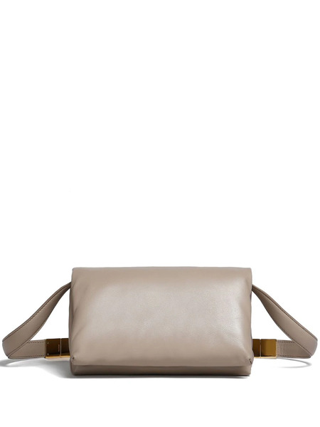  Marni Small Prisma Leather Shoulder Bag - Brown 