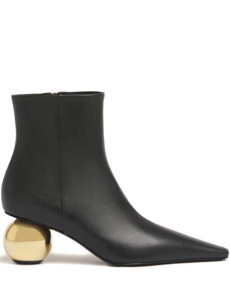  Marni Spherical-heel Pointed-toe Boots - Black 