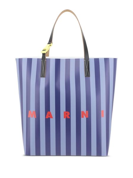 Marni Striped Tote Bag - Blue 