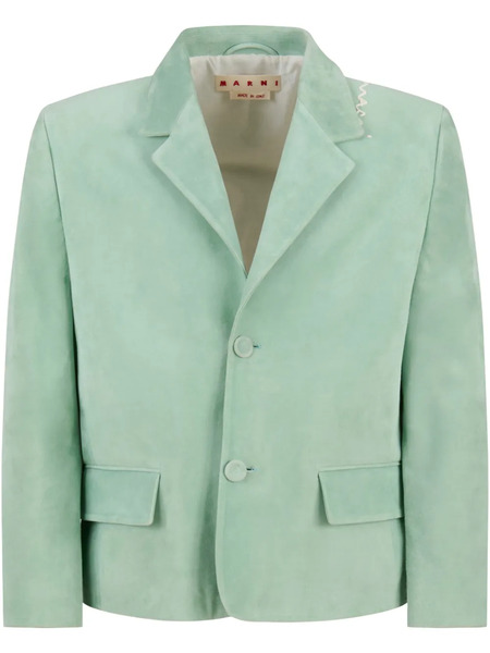  Marni Suede Blazer - Green 