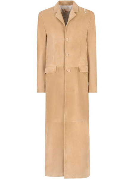 Marni Suede Coat - Neutrals 
