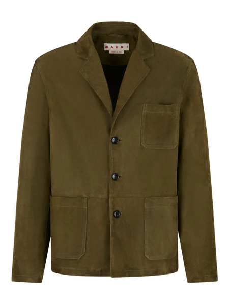  Marni Textured Double-pocket Blazer - Green 