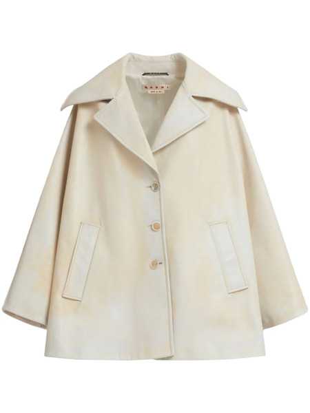  Marni Tie-dye Leather Jacket - Yellow 