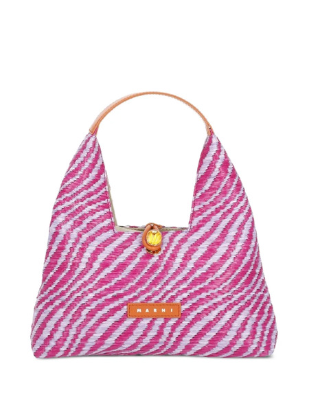  Marni Trapeze Logo-patch Tote Bag - Pink 
