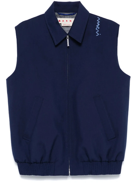  Marni Virgin Wool Gilet - Blue 