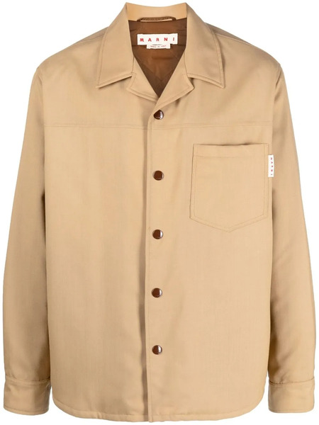  Marni Virgin Wool Shirt Jacket - Neutrals 