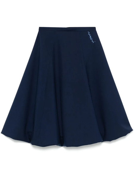  Marni Wool Midi Skirt - Blue 