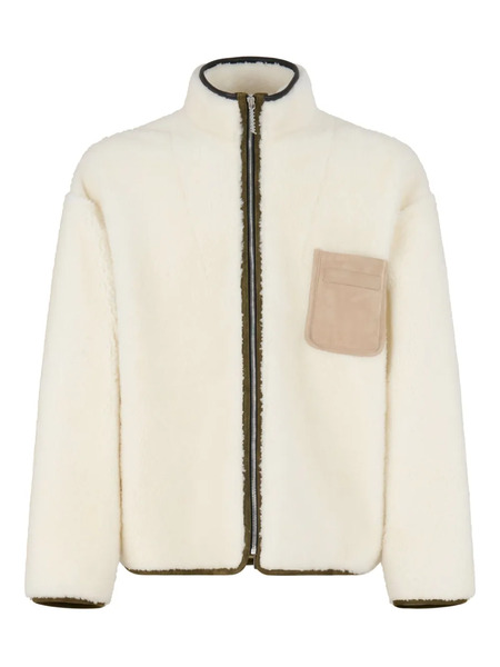 Marni Zip-up Fleece Bomber Jacket - White 
