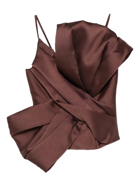  Marques'almeida Bow Top - Brown 
