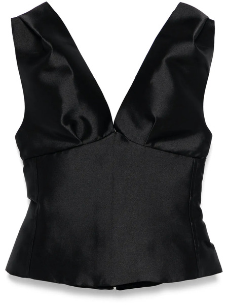  Marques'almeida Draped Off-shoulder Top - Black 
