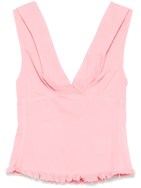  Marques'almeida Fringed-hem Top - Pink 