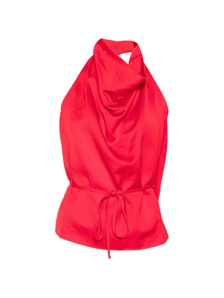  Marques'almeida Halterneck Backless Top - Red 