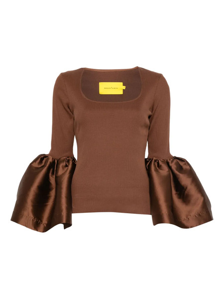  Marques'almeida Mikado Blouse - Brown 