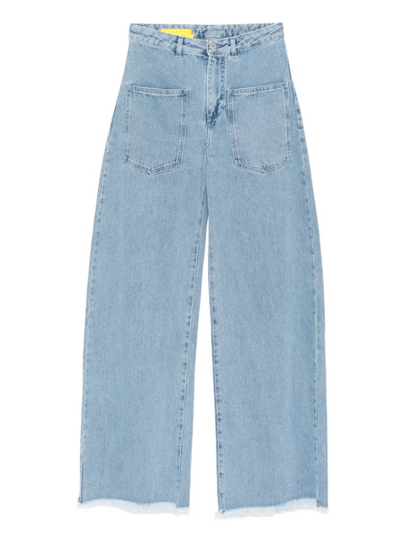  Marques'almeida Patch-pockets Frayed Jeans - Blue 