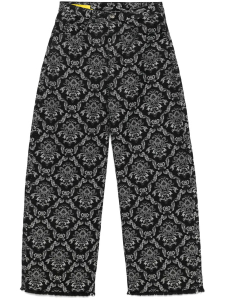  Marques'almeida Patterned-jacquard Jeans - Black 