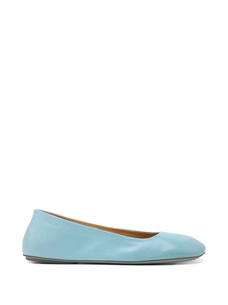  Marsèll Bama Leather Ballet Flats - Blue 