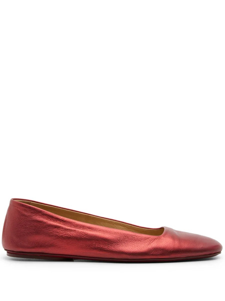  Marsèll Distesa Metallic Ballet Flats - Red 