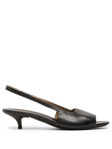  Marsèll Fiuto Leather Slingback Sandals - Black 