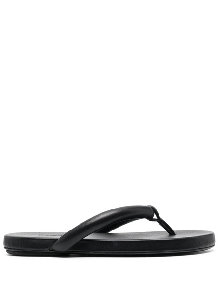  Marsèll Leather Flip Flops - Black 