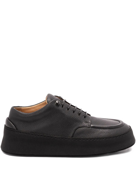  Marsèll Pebbled Leather Platform Derby Shoes - Black 