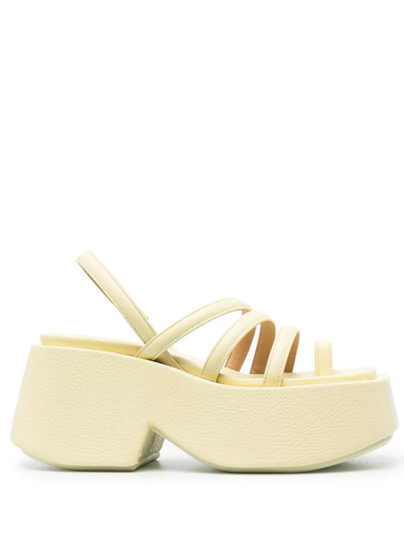  Marsèll Platform Leather Sandals - Yellow 