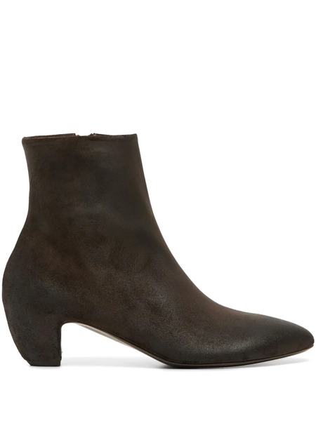  Marsèll Stonda Pointed-toe Suede Ankle Boots - Brown 