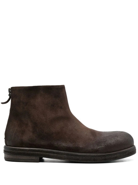  Marsèll Zucca Zeppa Suede Ankle Boots - Brown 